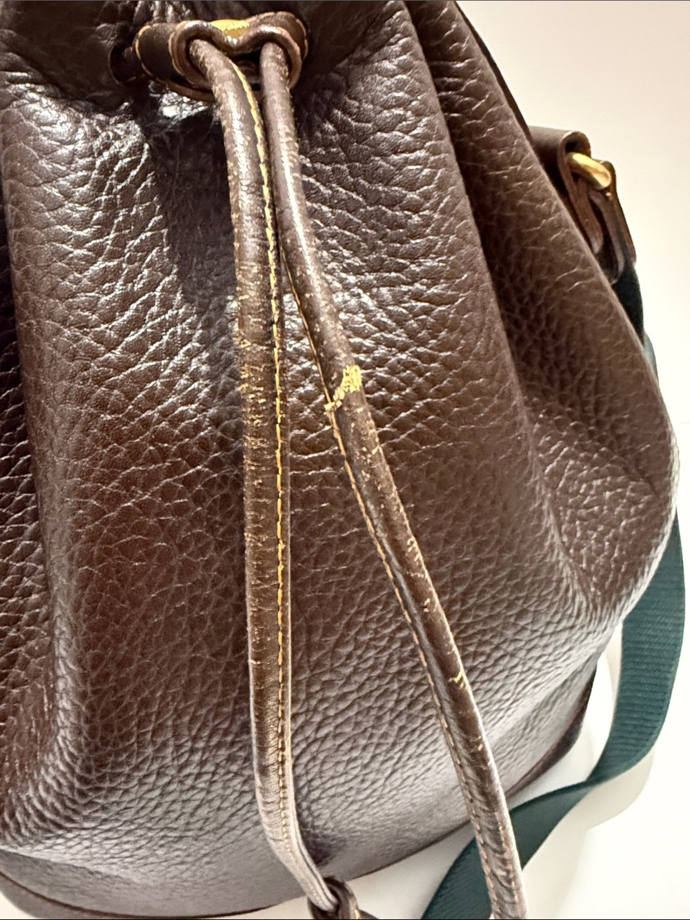 Bally Pebbled Leather Bucket Bag - Picture 11 of 11